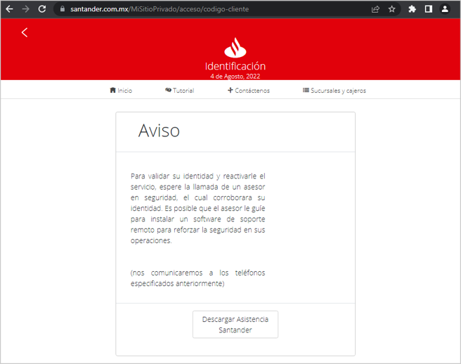 Pop-ups deployed to download an assistance software