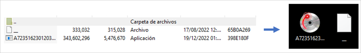 Compressed file content